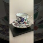 九谷焼♪華山窯♪山水柄カップアンドソーサー♪金彩、浮き彫り♪箱なし　https://jp.mercari.com/user/profile/774315332