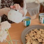 【今日のおやつと小さな幸せ(*´︶`*)】たった一つのテーブルから始まる夫婦のやさしい時間💖簡単ヘルシー！ダイエット中に食べたい黒ごま＆きな粉のクッキー🍵|手作りおやつと季節の楽しみ方|氷室まんじゅう